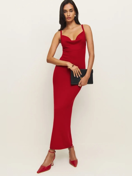 Reformation Dresses & Skirts - Reformation Gaia Regenerative Merino Sweater Dress | Size small | Lipstick Red